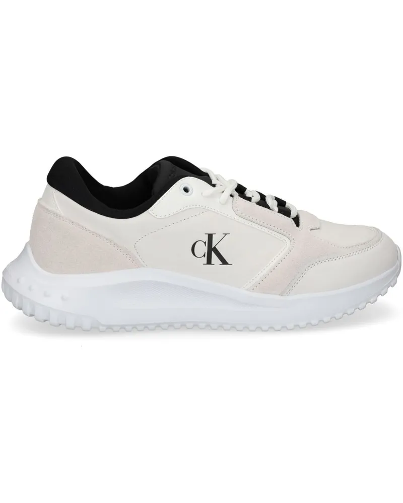 Calvin Klein Sneakers mit Einsätzen - Weiß Weiß