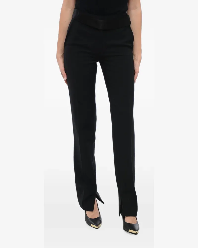 Stella McCartney Hose mit Satinband - Schwarz Schwarz