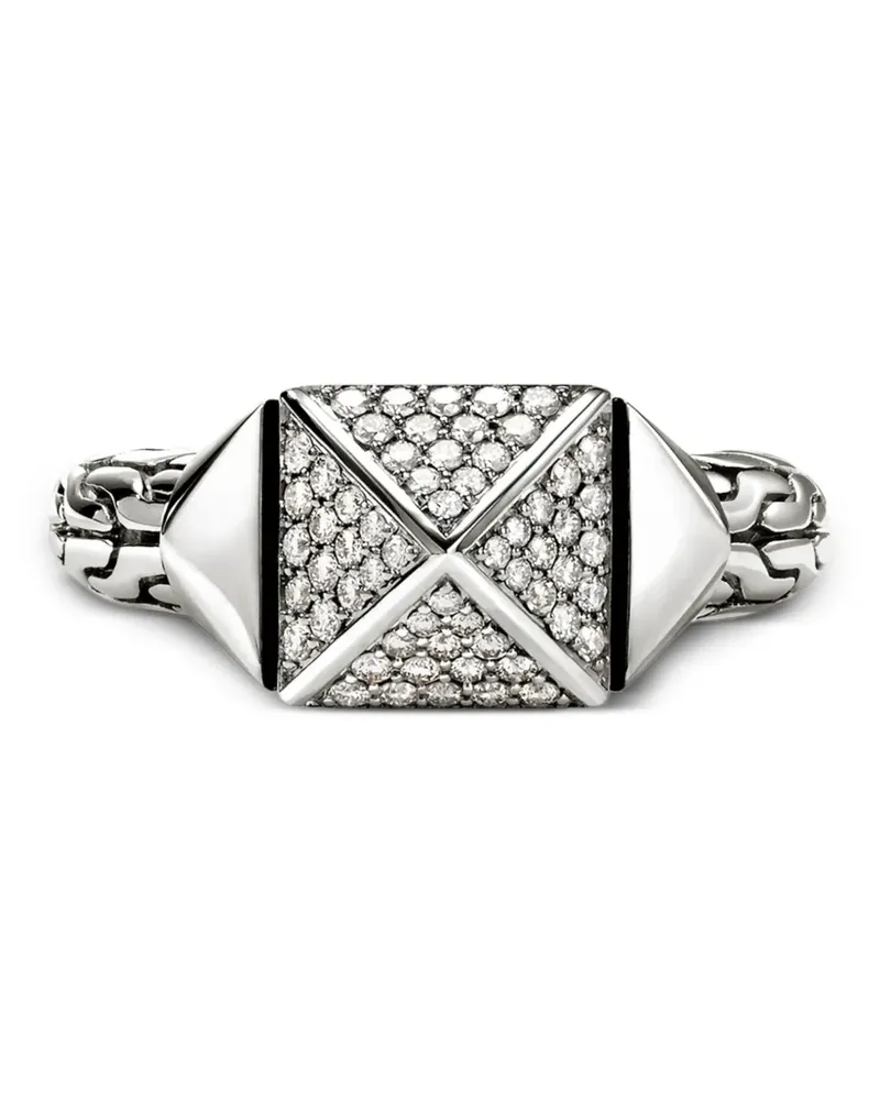 John Hardy Icon diamond ring - Silber Silber