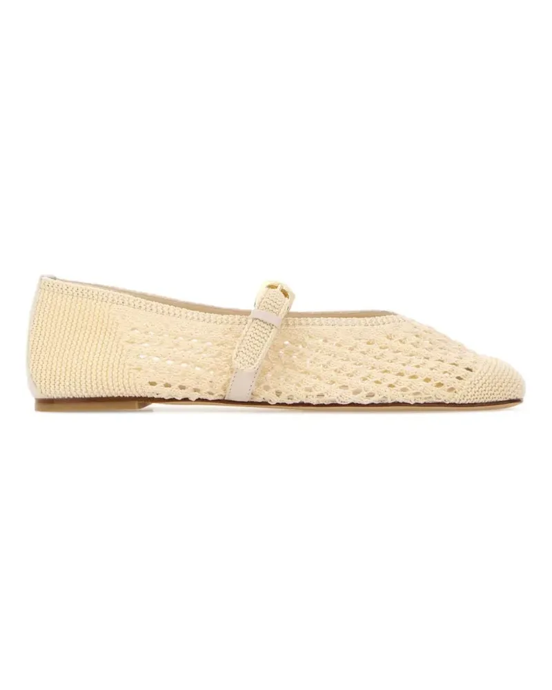 Stuart Weitzman Leora crochet ballet flats - Gelb Gelb