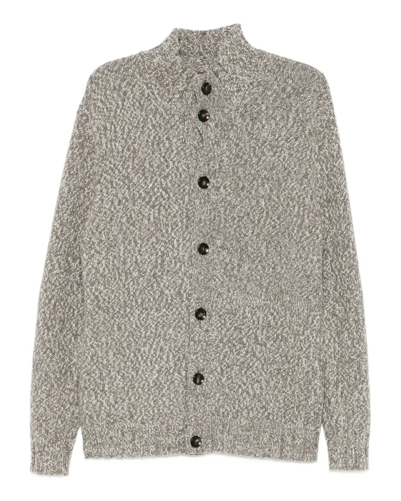N.Peal Cardigan mit Knöpfen - Grau Grau