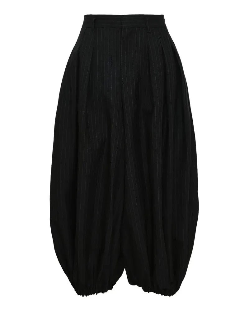 Comme des Garçons Bundfaltenhose mit Nadelstreifen - Schwarz Schwarz