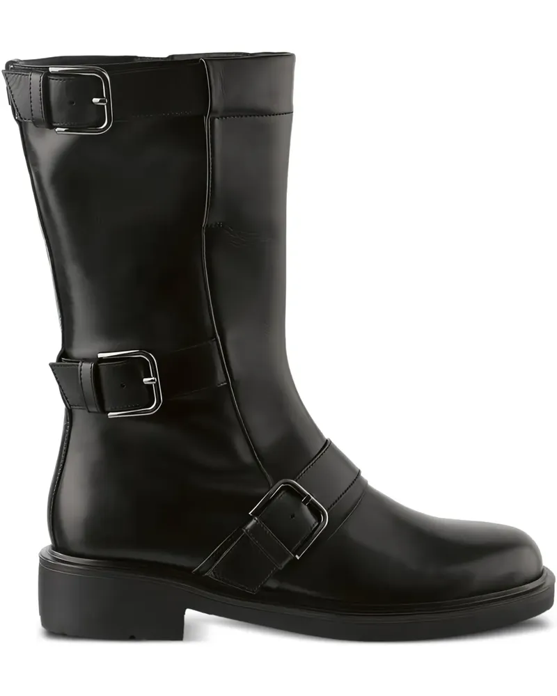 Högl Billie Bikerstiefel mit Schnalle - Schwarz Schwarz