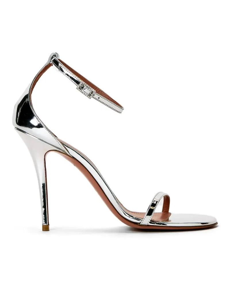 Amina Muaddi embellished strap sandals - Silber Silber