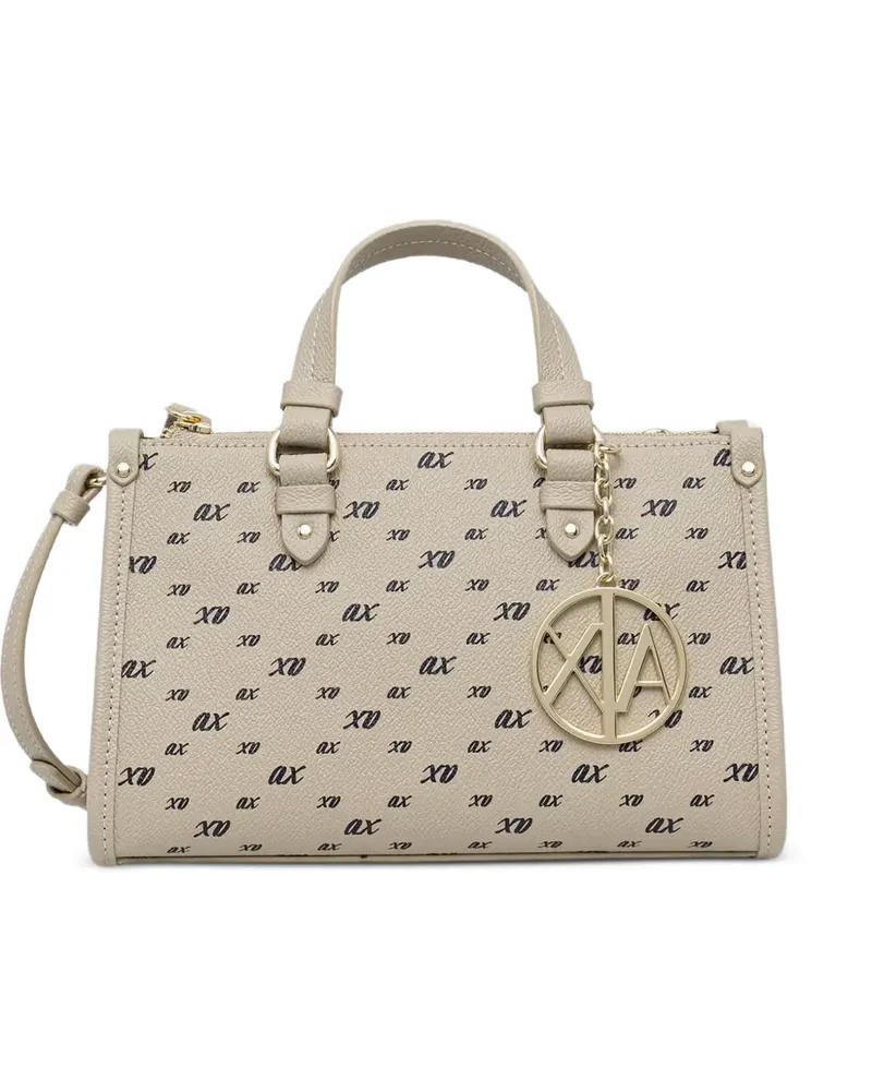 Armani Exchange Shopper mit Logo-Print - Nude Nude