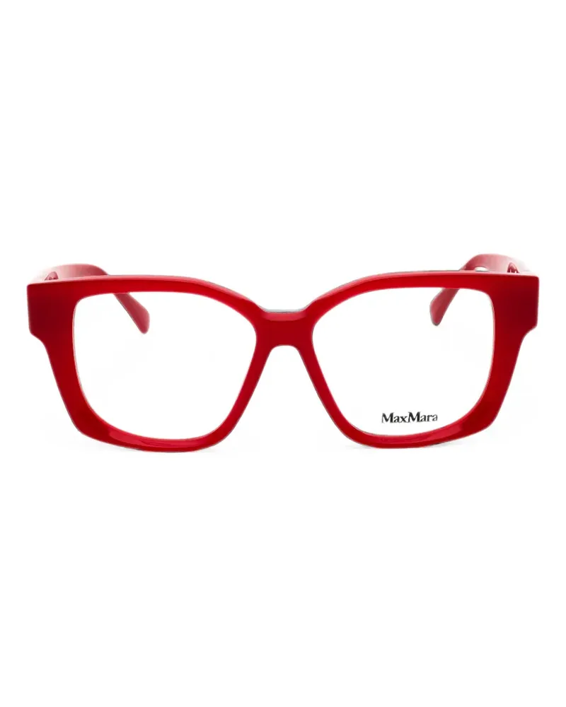 Max Mara Brille mit eckigem Gestell - Rot Rot
