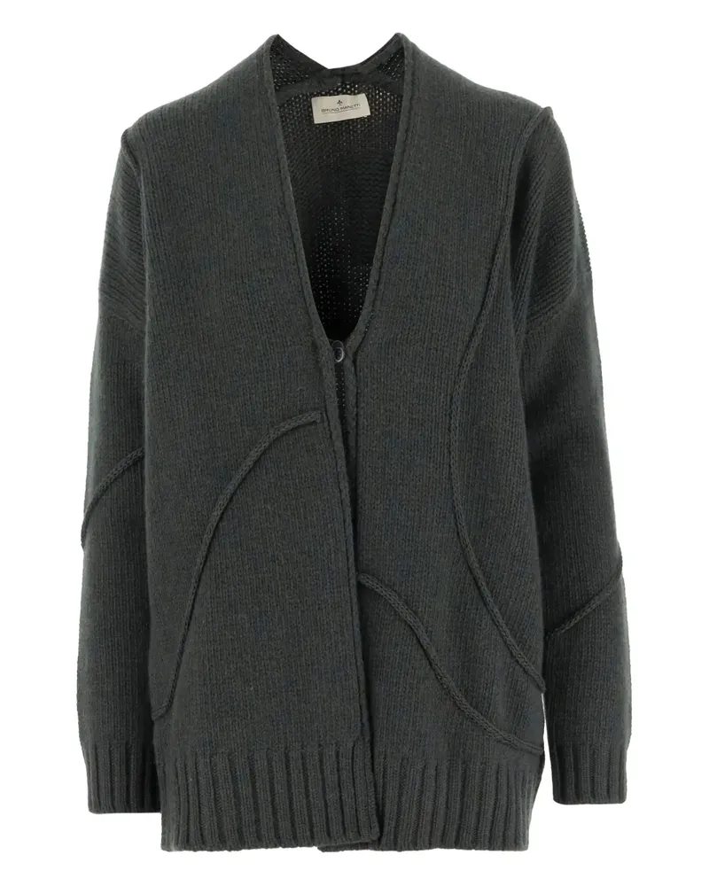Bruno Manetti Cardigan mit V-Ausschnitt - Grün Grün