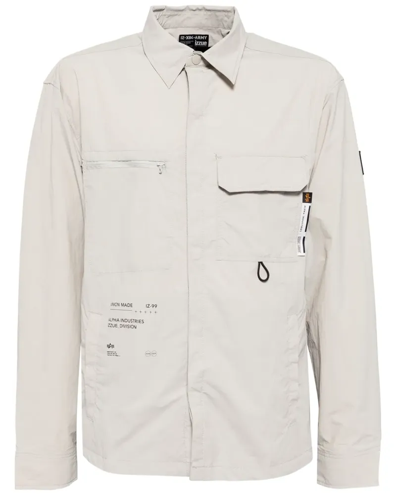 Izzue Utility Hemdjacke - Grau Grau