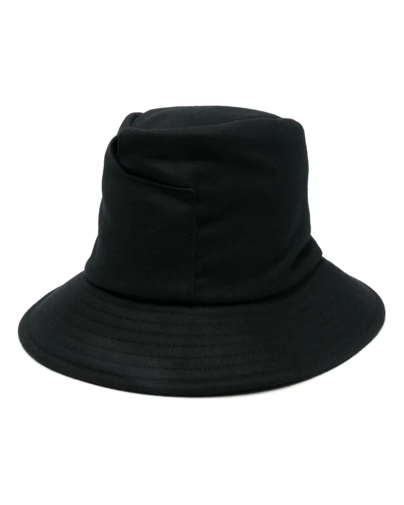 Yohji Yamamoto Hut aus Filz - Schwarz Schwarz