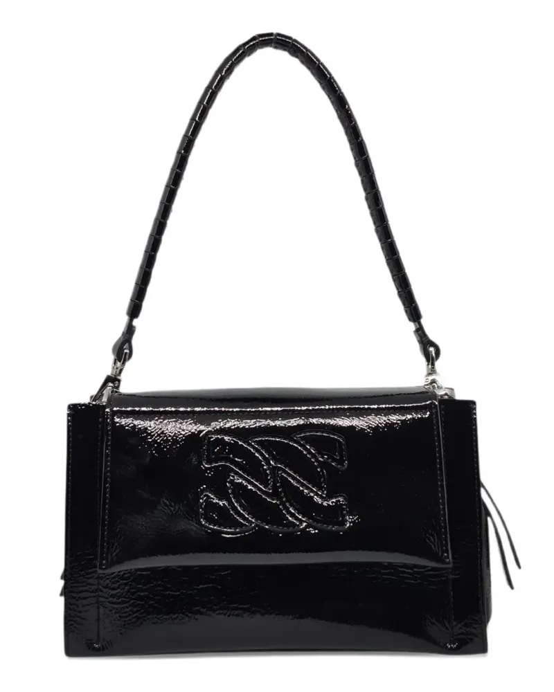 Casadei Brera Schultertasche mit Logo - Schwarz Schwarz