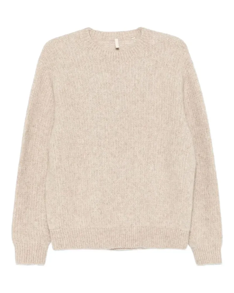 Sunflower Gerippter Pullover aus Alpakawolle - Nude Nude
