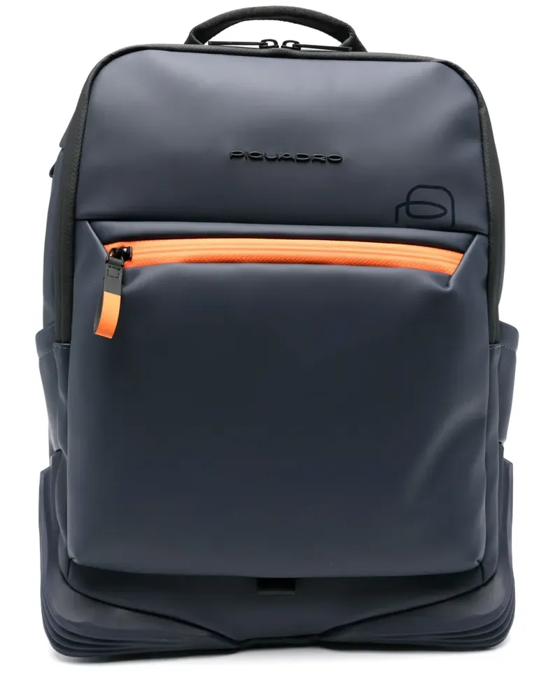 Piquadro Wasserdichter Laptop-Rucksack - Blau Blau