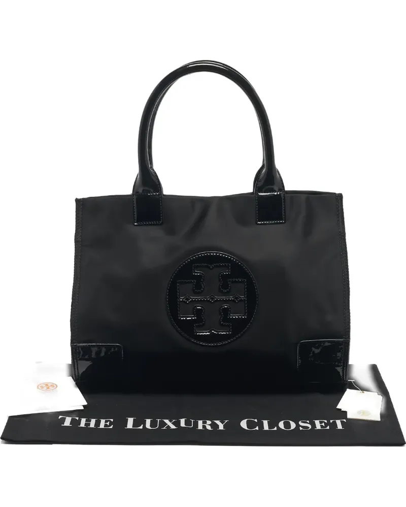 Tory Burch medium Ella leather-trim tote bag - Schwarz Schwarz