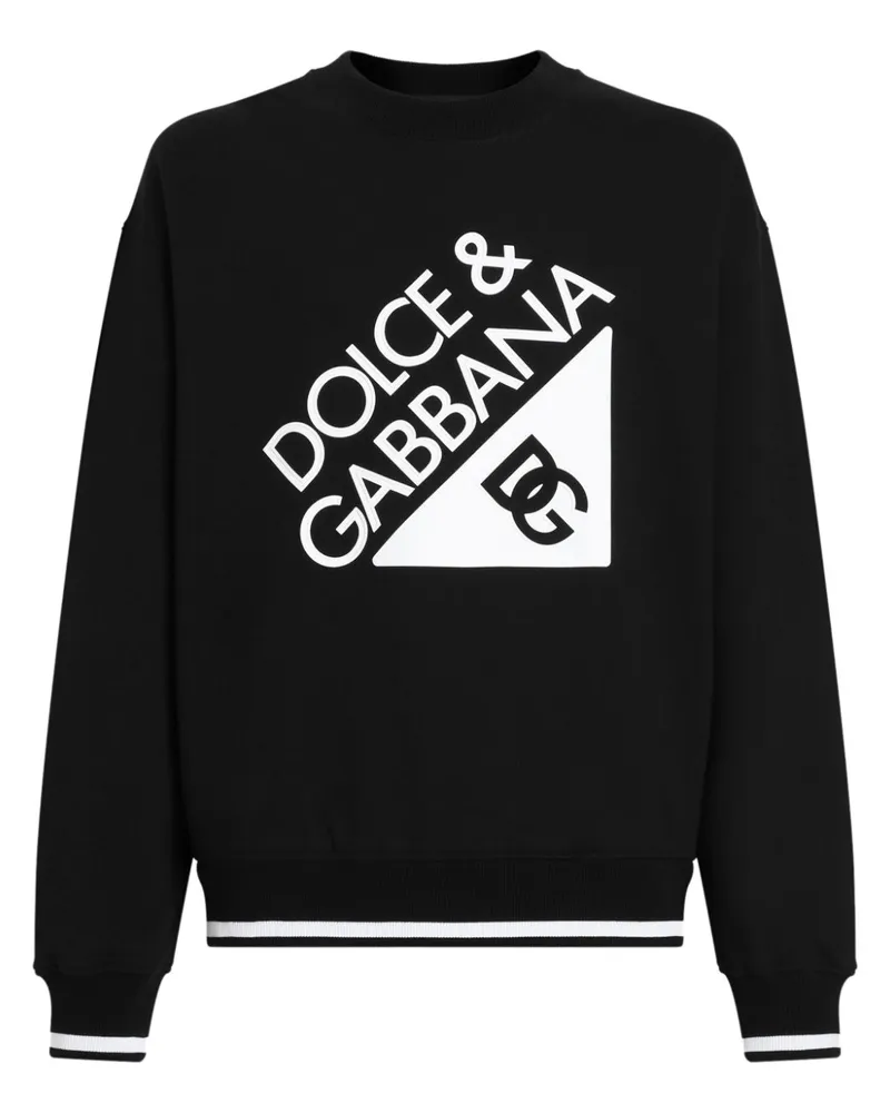 Dolce & Gabbana Sweatshirt mit Logo-Print - Schwarz Schwarz