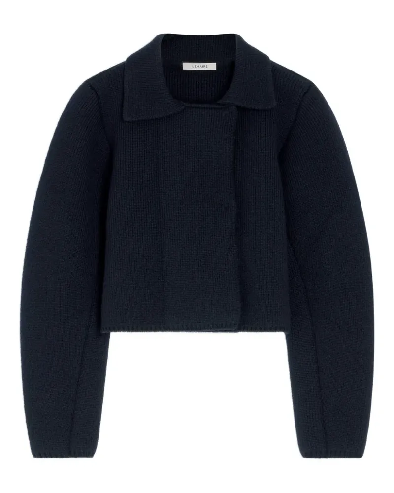 Christophe Lemaire Doppelreihige Jacke aus Filz - Schwarz Schwarz