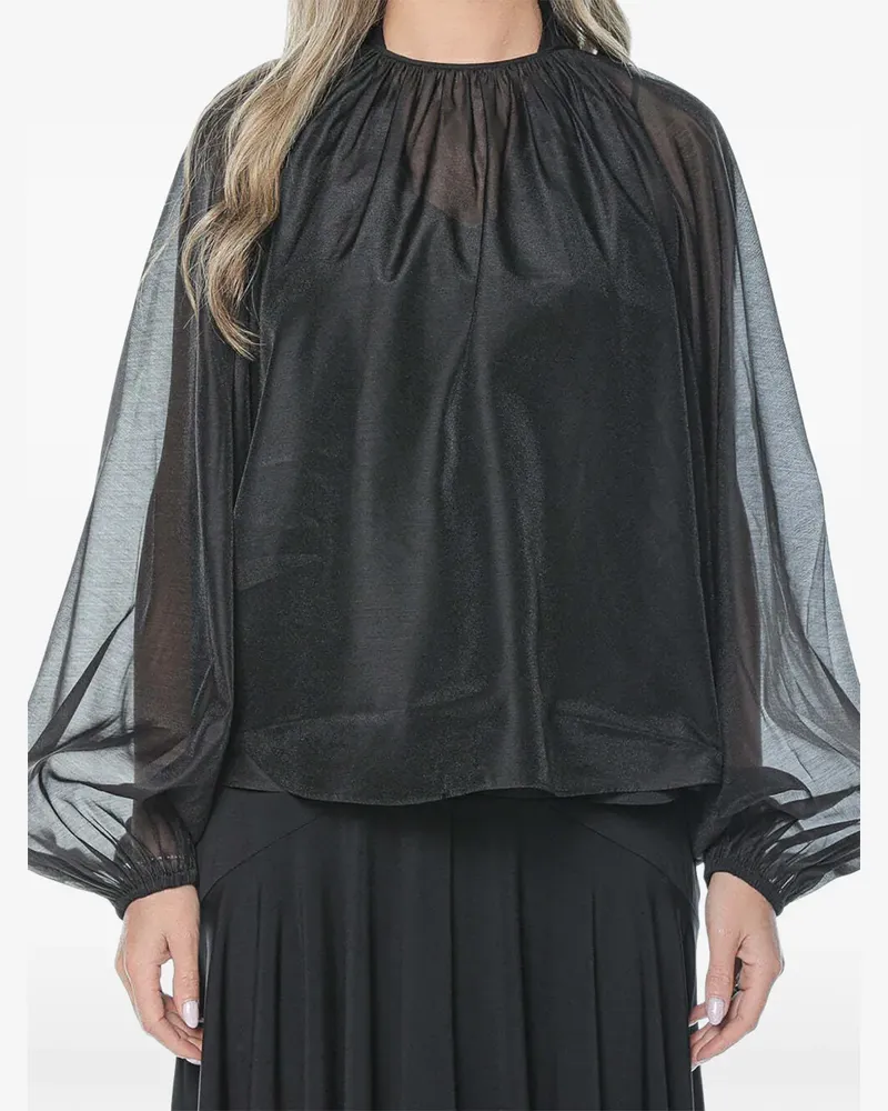 Ted Baker Eelana puff-sleeve blouse - Schwarz Schwarz
