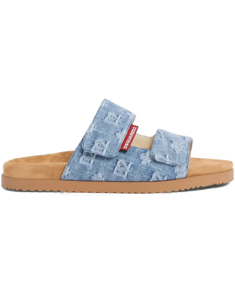 Dsquared2 Sandalen mit Monogrammmuster - Blau Blau