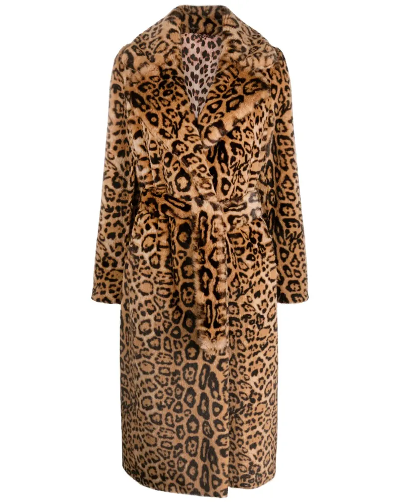 Philipp Plein Mantel mit Leoparden-Print - Braun Braun