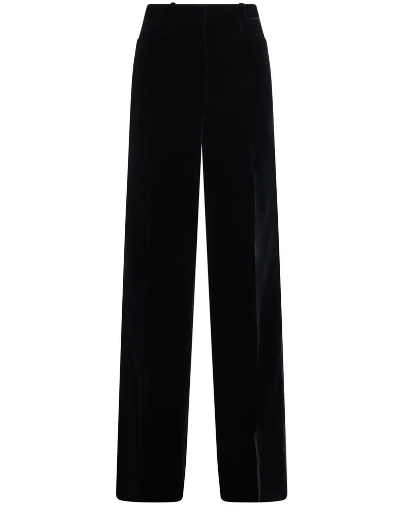 Tom Ford Bootcut-Hose aus Samt - Schwarz Schwarz