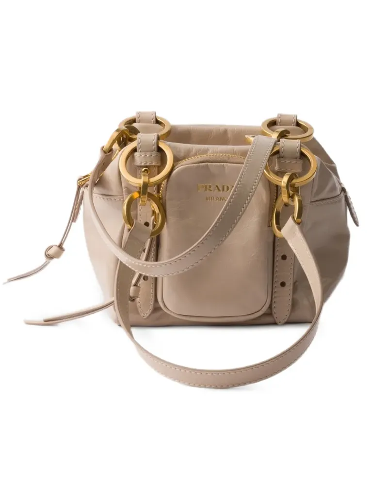 Prada Dangle Mini-Tasche - Nude Nude
