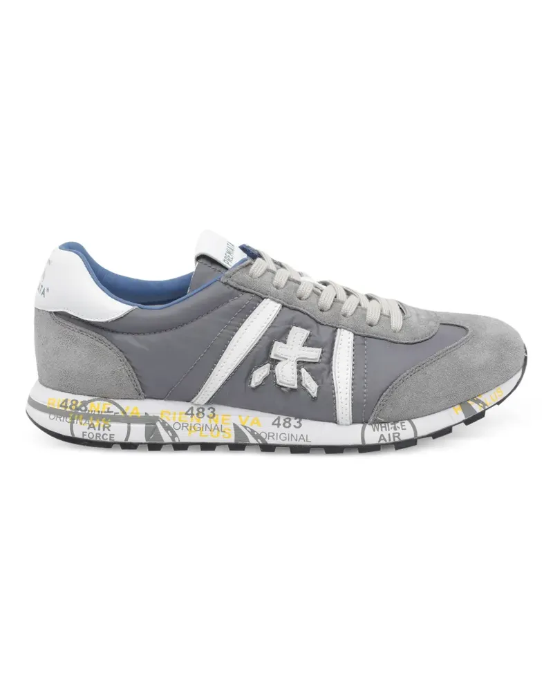 Premiata Lucy logo suede sneakers - Grau Grau