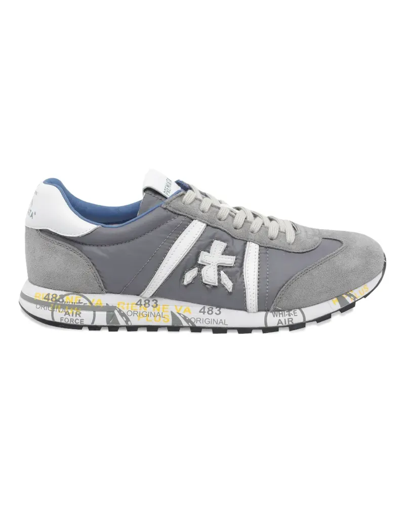 Premiata Lucy logo suede sneakers - Grau Grau