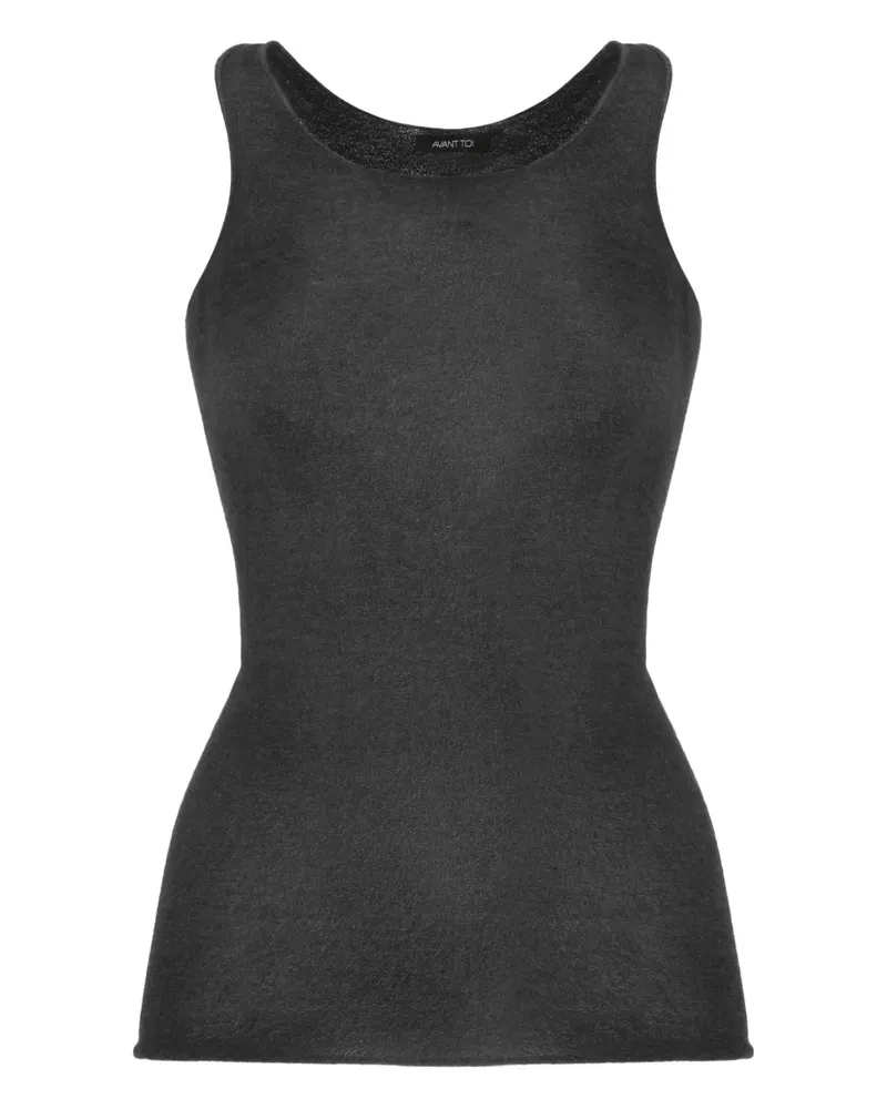 Avant Toi Trägershirt mit Rundhalsausschnitt - Grau Grau