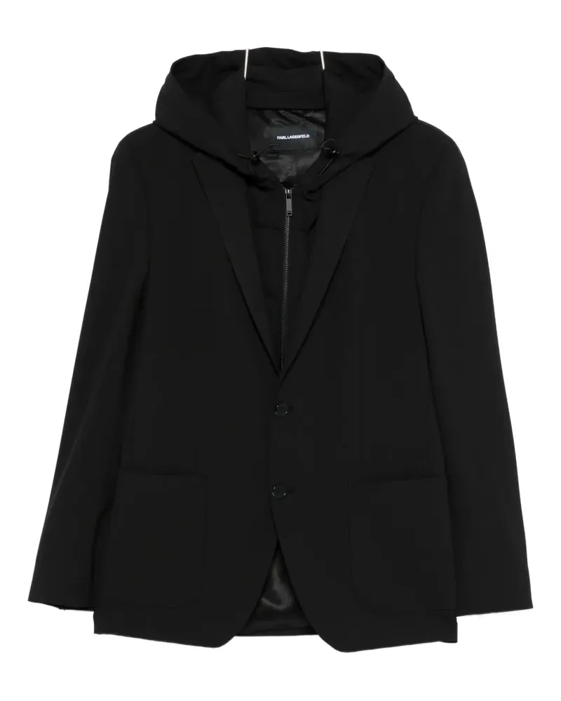 Karl Lagerfeld hooded blazer - Schwarz Schwarz