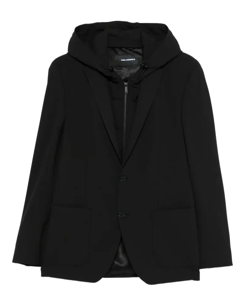 Karl Lagerfeld Sakko mit Kapuze - Schwarz Schwarz