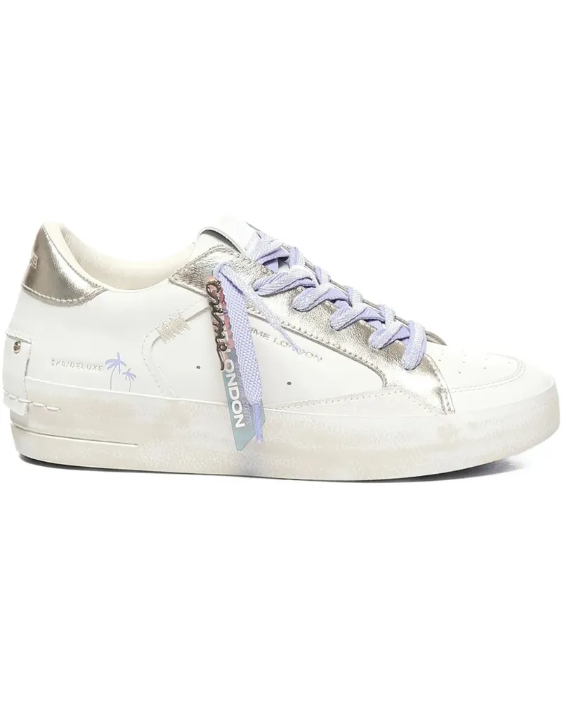 Crime Sneakers mit Schnürung - Weiß Weiß