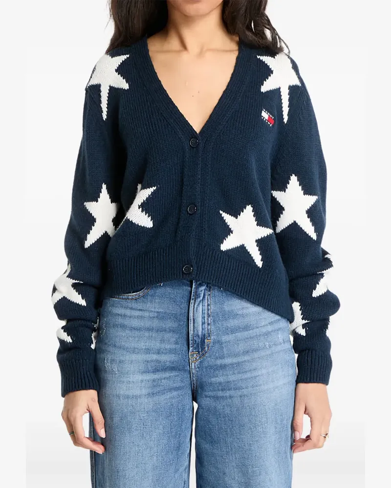 Tommy Hilfiger Star Cardigan - Blau Blau