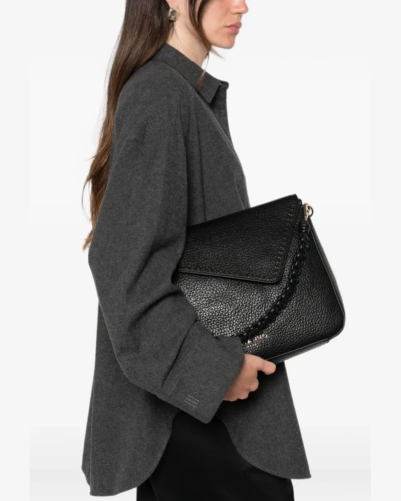 Ermanno Scervino grained-leather shoulder bag - Schwarz Schwarz