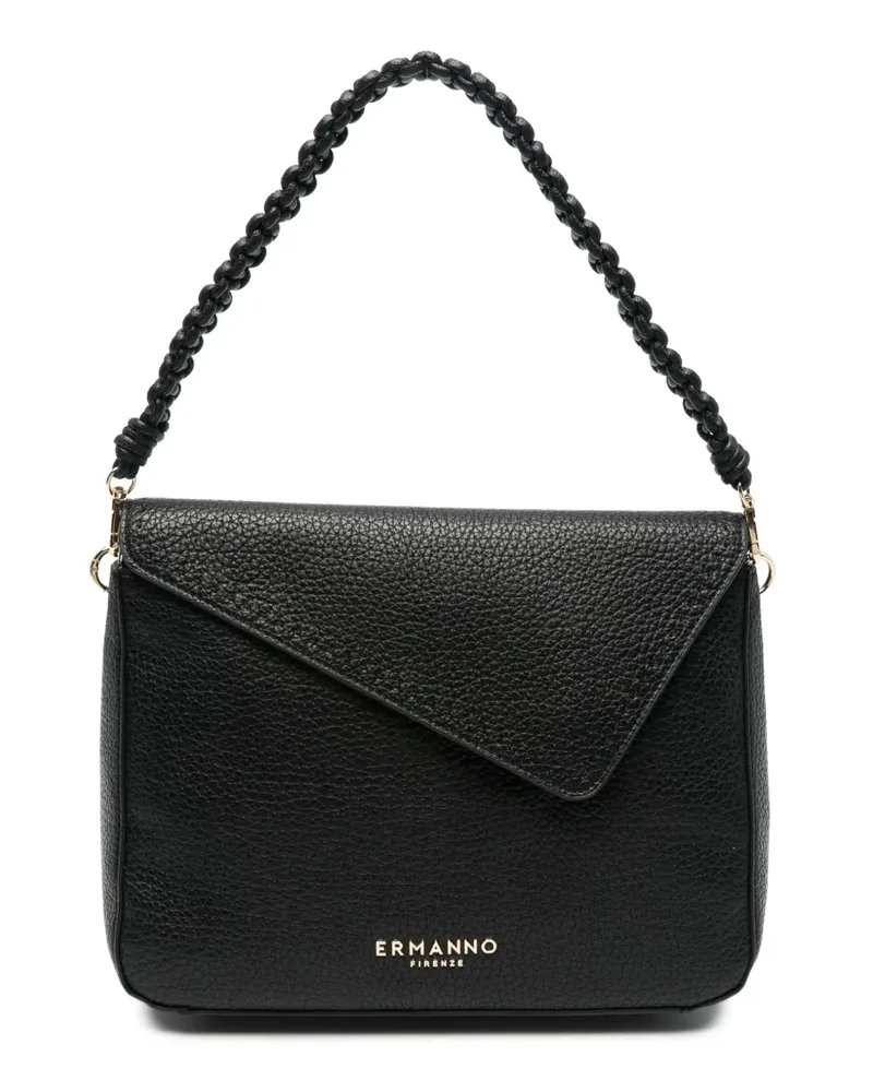Ermanno Scervino Schultertasche aus gekörntem Leder - Schwarz Schwarz