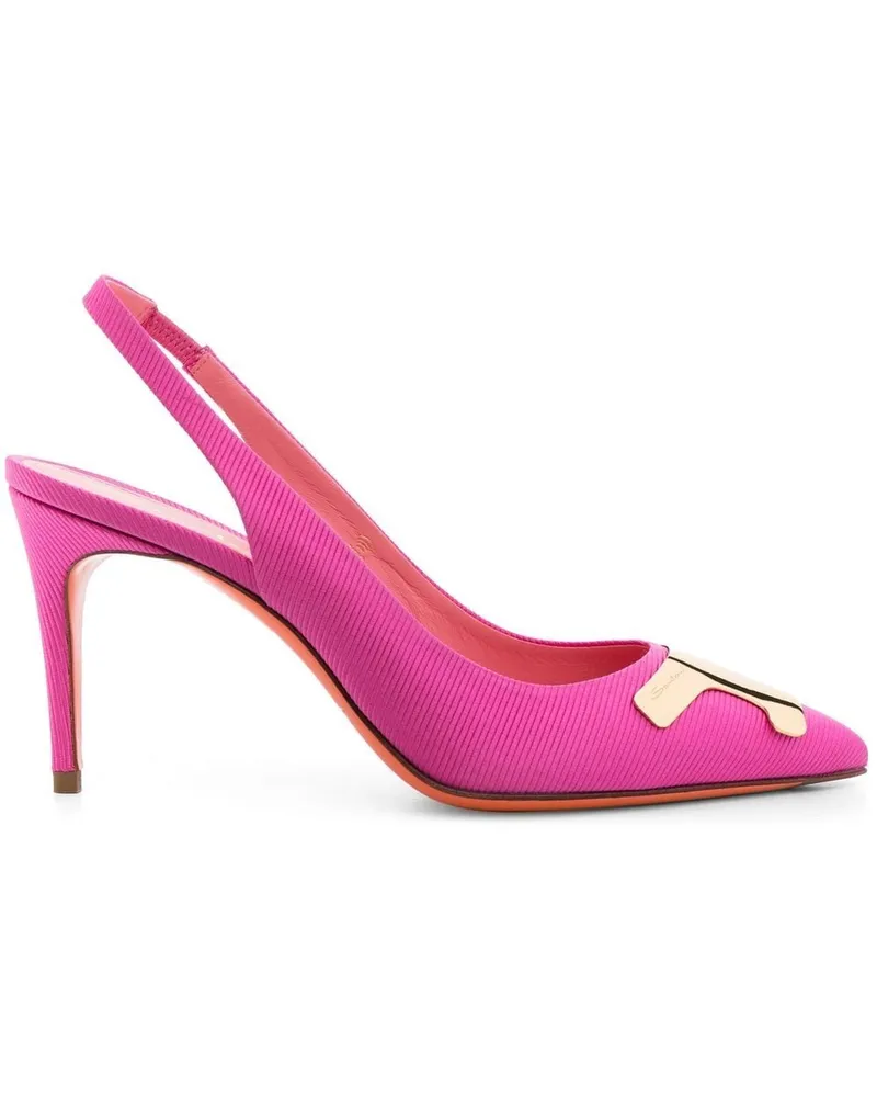 Santoni Pumps mit Finish 90mm - Rosa Rosa