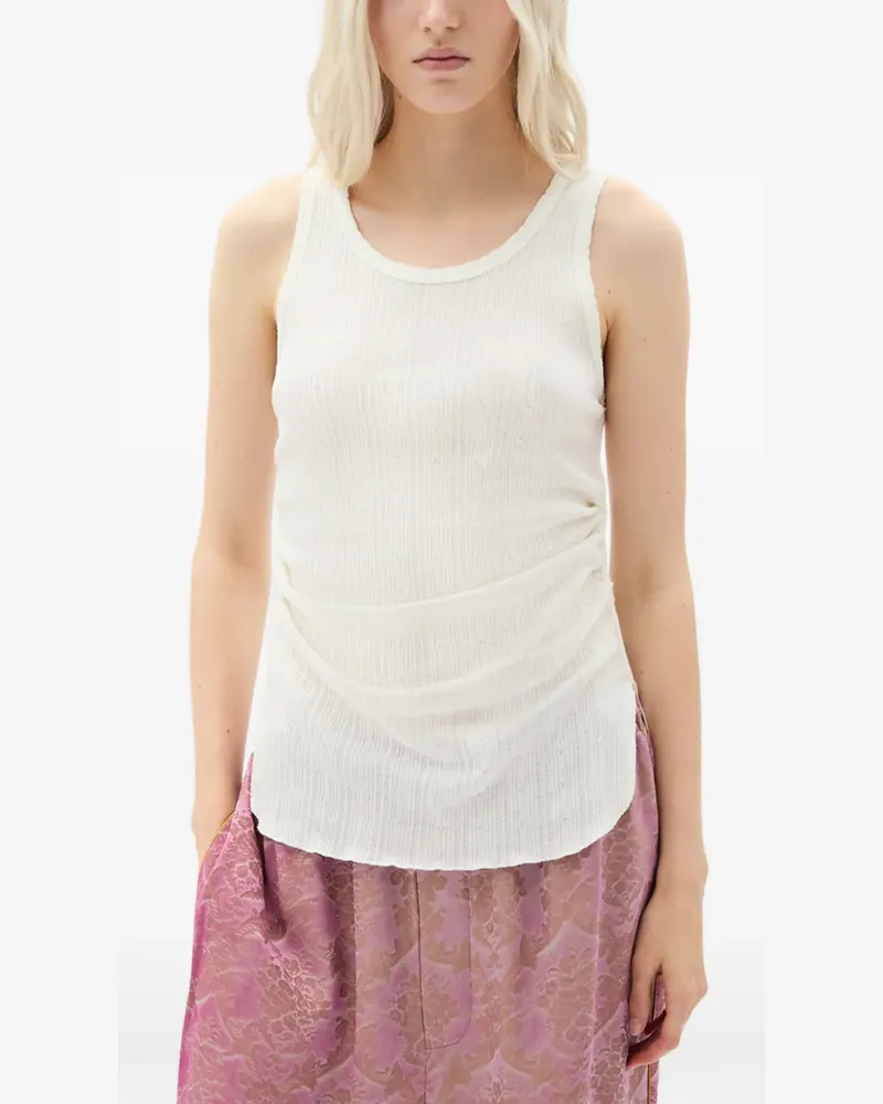 Ann Demeulemeester Mara jacquard tank top - Weiß Weiß