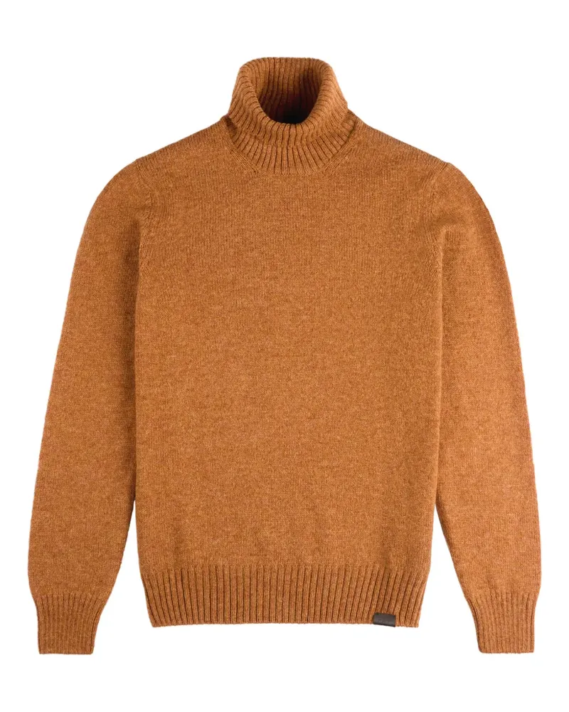 Fay roll-neck long-sleeve sweater - Orange Orange