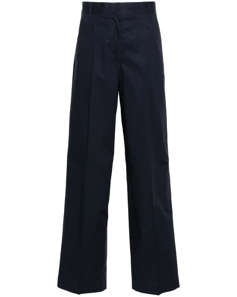 Officine Generale Klassische Hose Blau