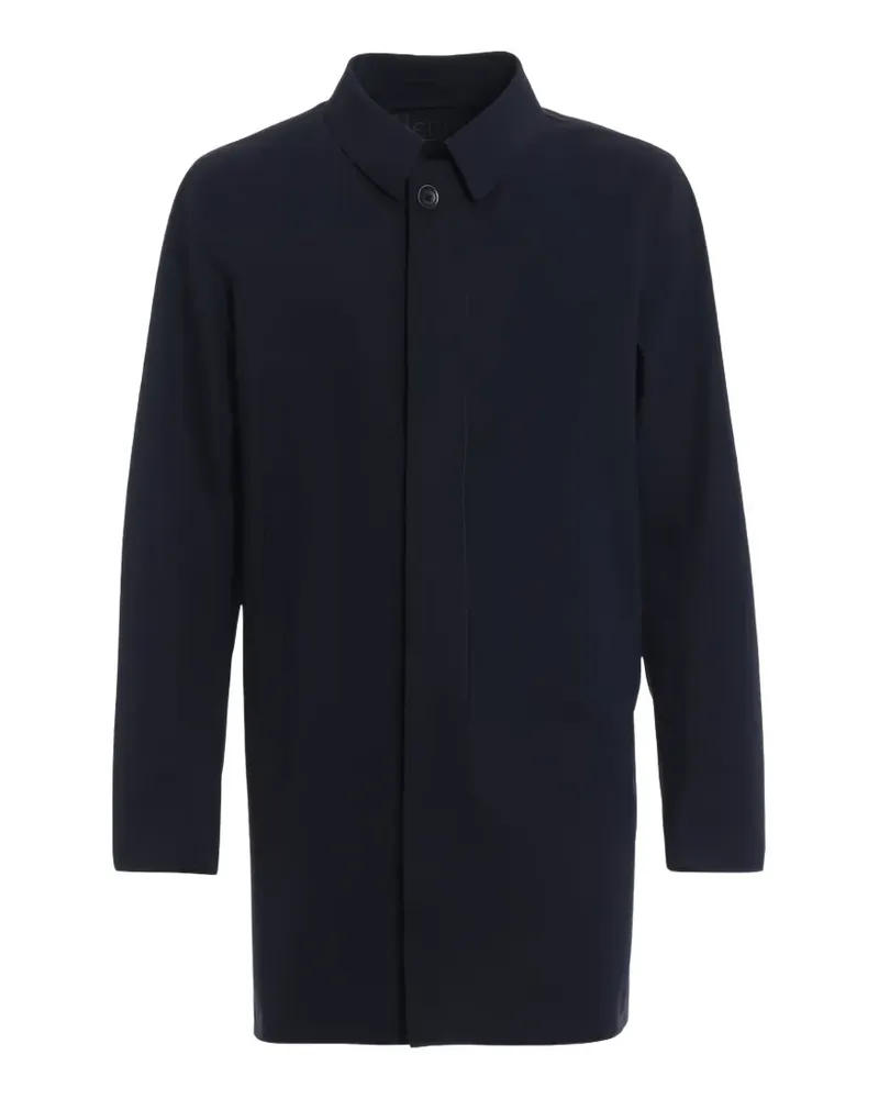 Herno concealed-fastening car coat - Blau Blau