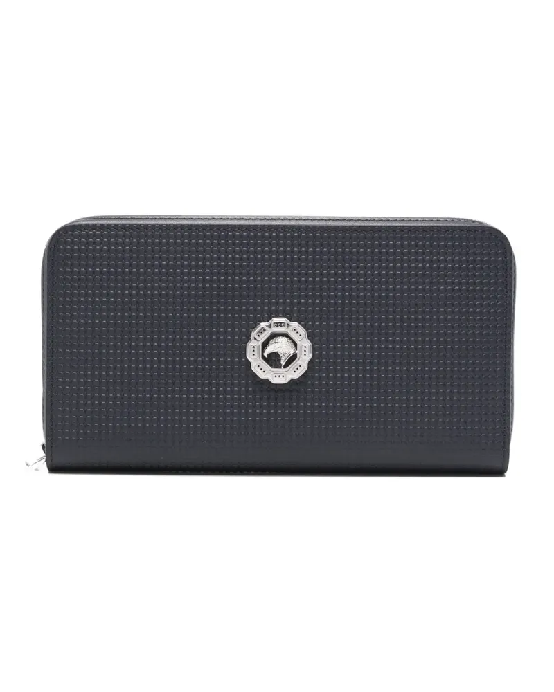 Stefano Ricci logo-plaque leather wallet - Blau Blau