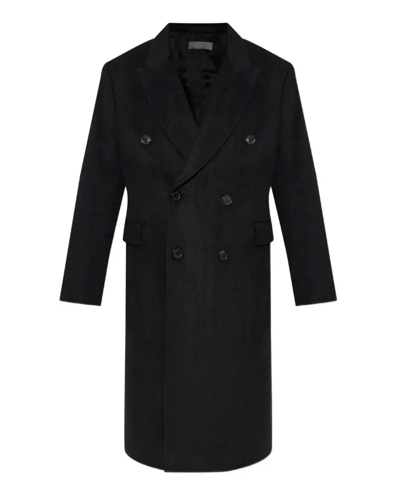 Our Legacy double-breasted hairy-wool coat - Schwarz Schwarz