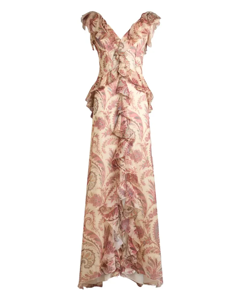 Etro Kleid mit V-Ausschnitt - Nude Nude