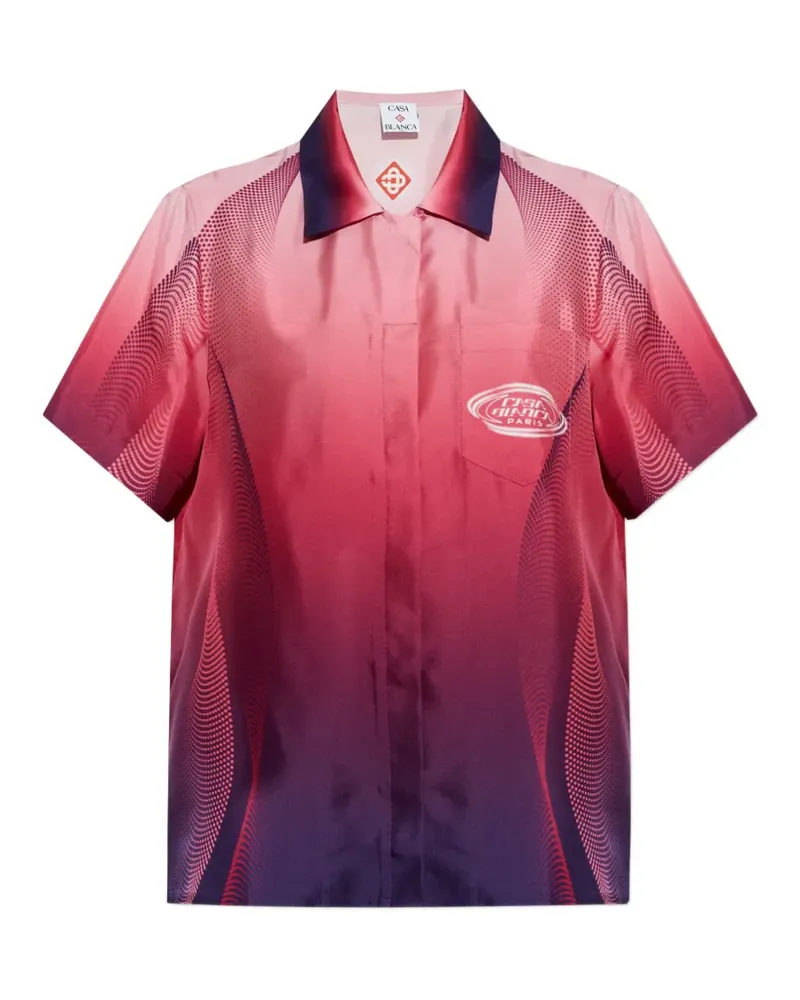 Casablanca Paris gradient-effect polo shirt - Rosa Rosa