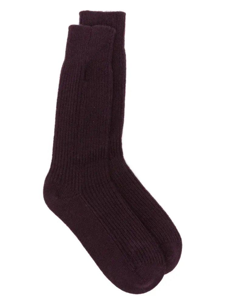 Lisa Yang Socken aus Kaschmir - Rot Rot