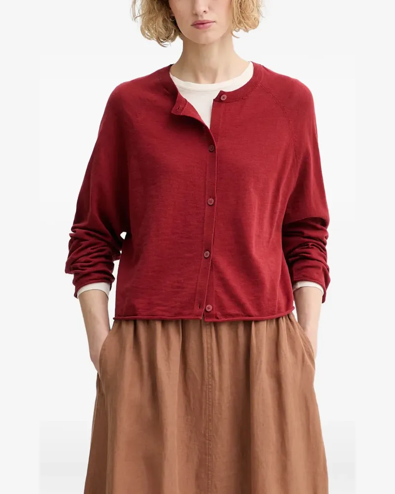 Marc O'Polo raglan-sleeve button-up cardigan - Rot Rot
