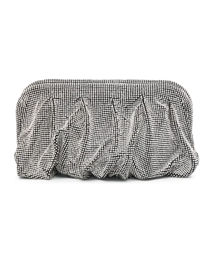 Benedetta Bruzziches Clutch mit Strass Weiß