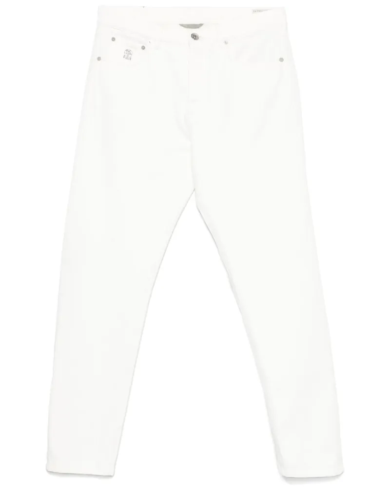 Brunello Cucinelli Jeans mit geradem Bein - Weiß Weiß