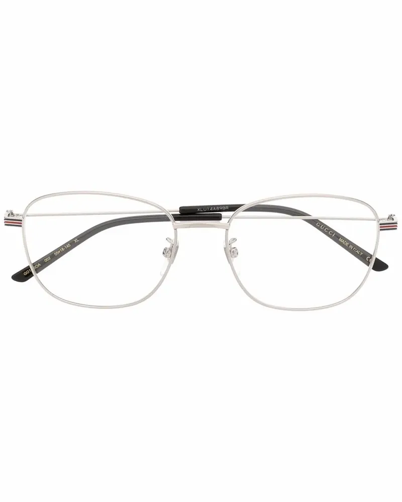 Gucci Brille mit eckigem Gestell - Silber Silber
