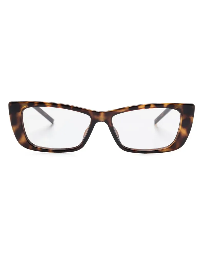 Gucci Brille mit eckigem Gestell - Braun Braun