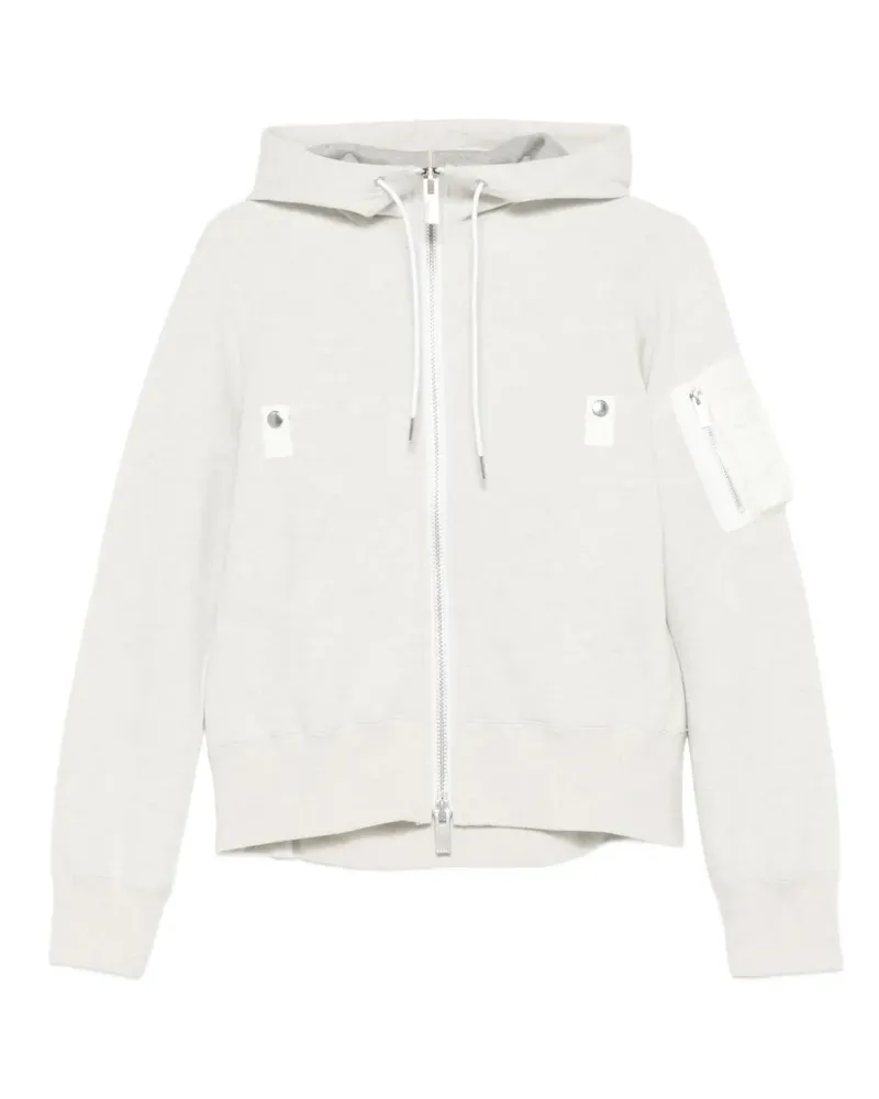 Sacai Bomberjacke mit Reißverschluss - Nude Nude