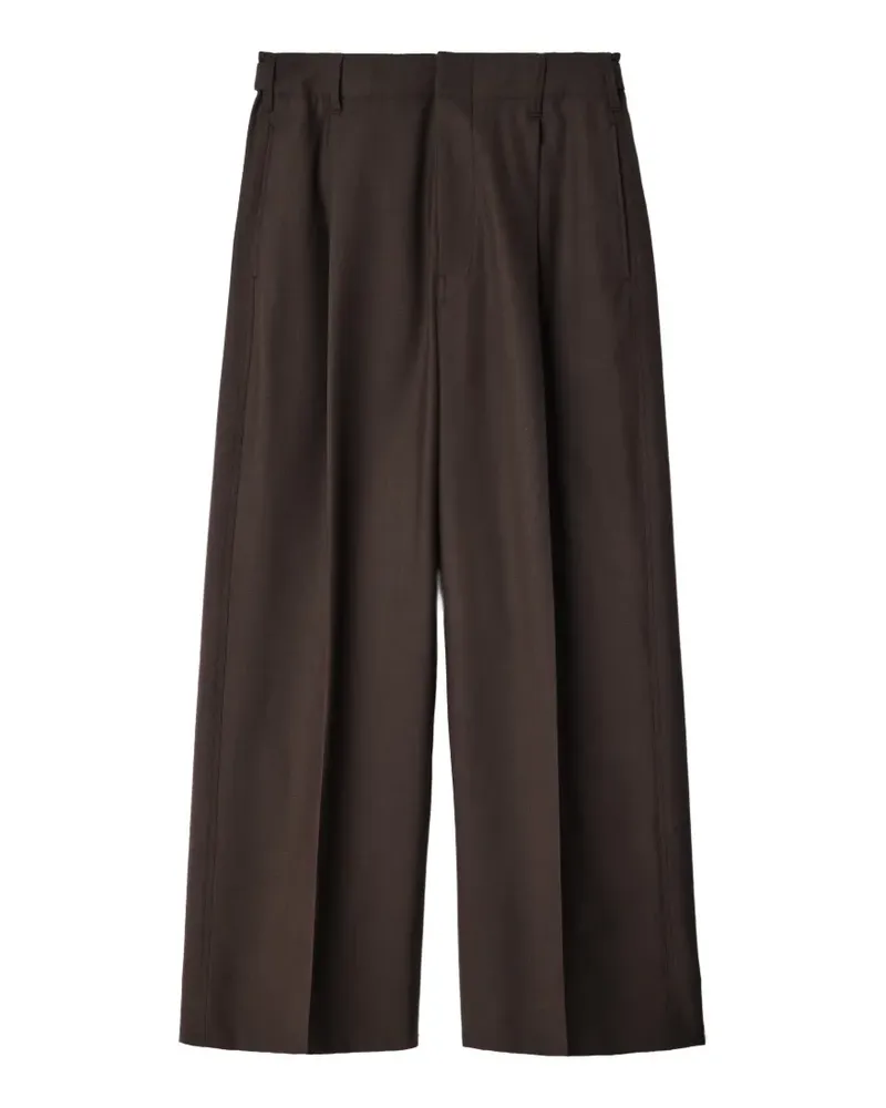 Christophe Lemaire Klassische Hose aus tropischem Wollgemisch - Braun Braun